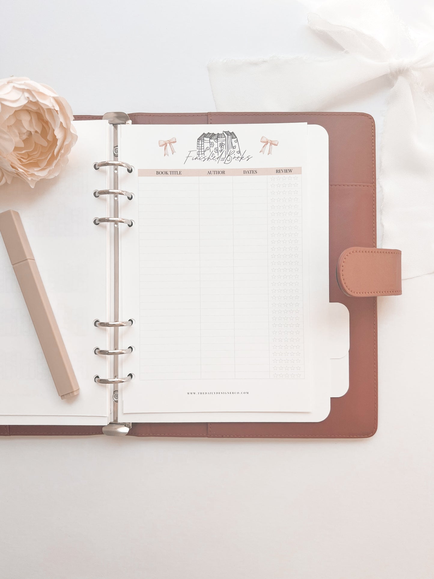 Finished Books Tracker | Reading Log & Star Rating