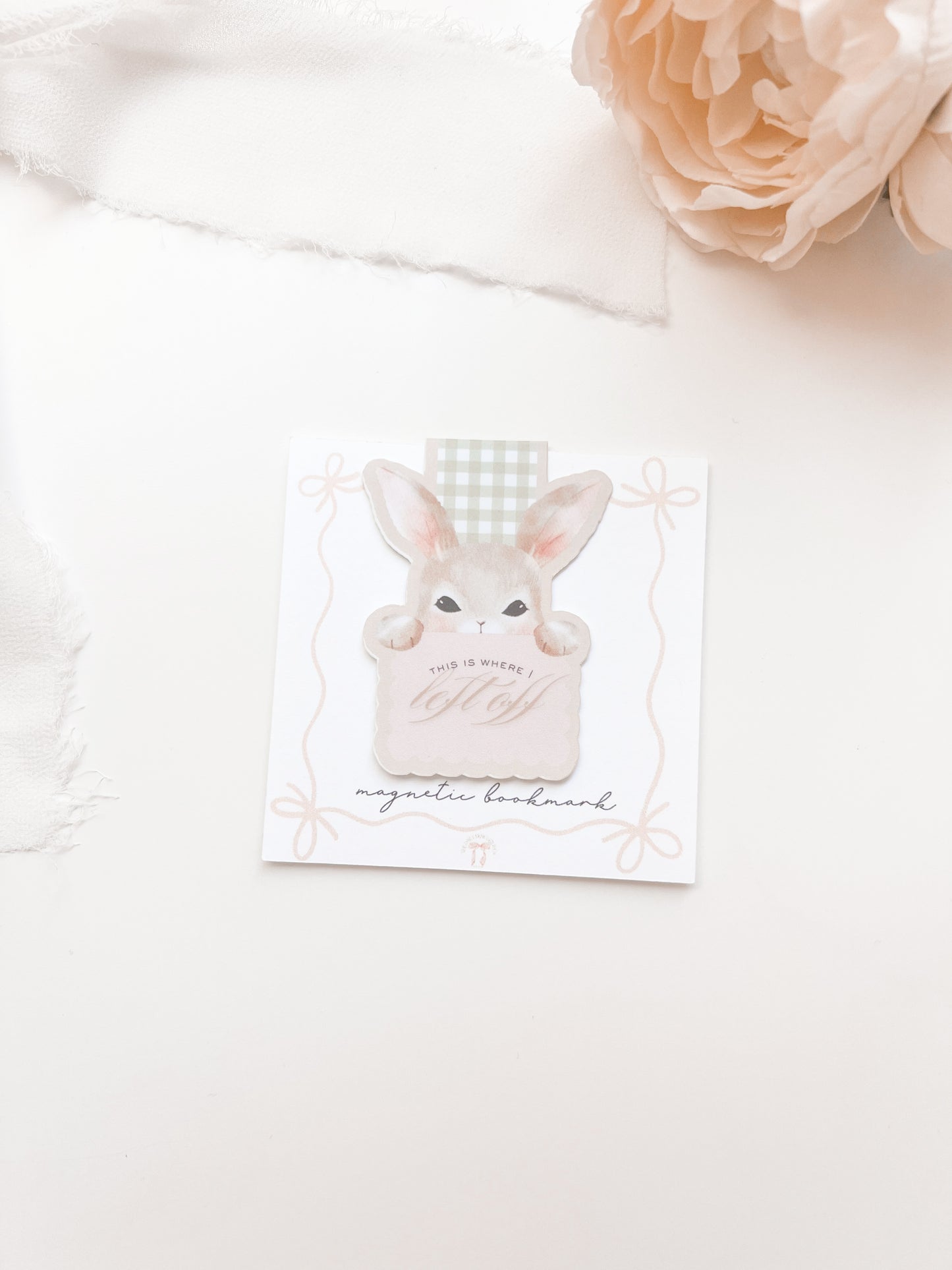 Easter Bunny Magnetic Bookmark