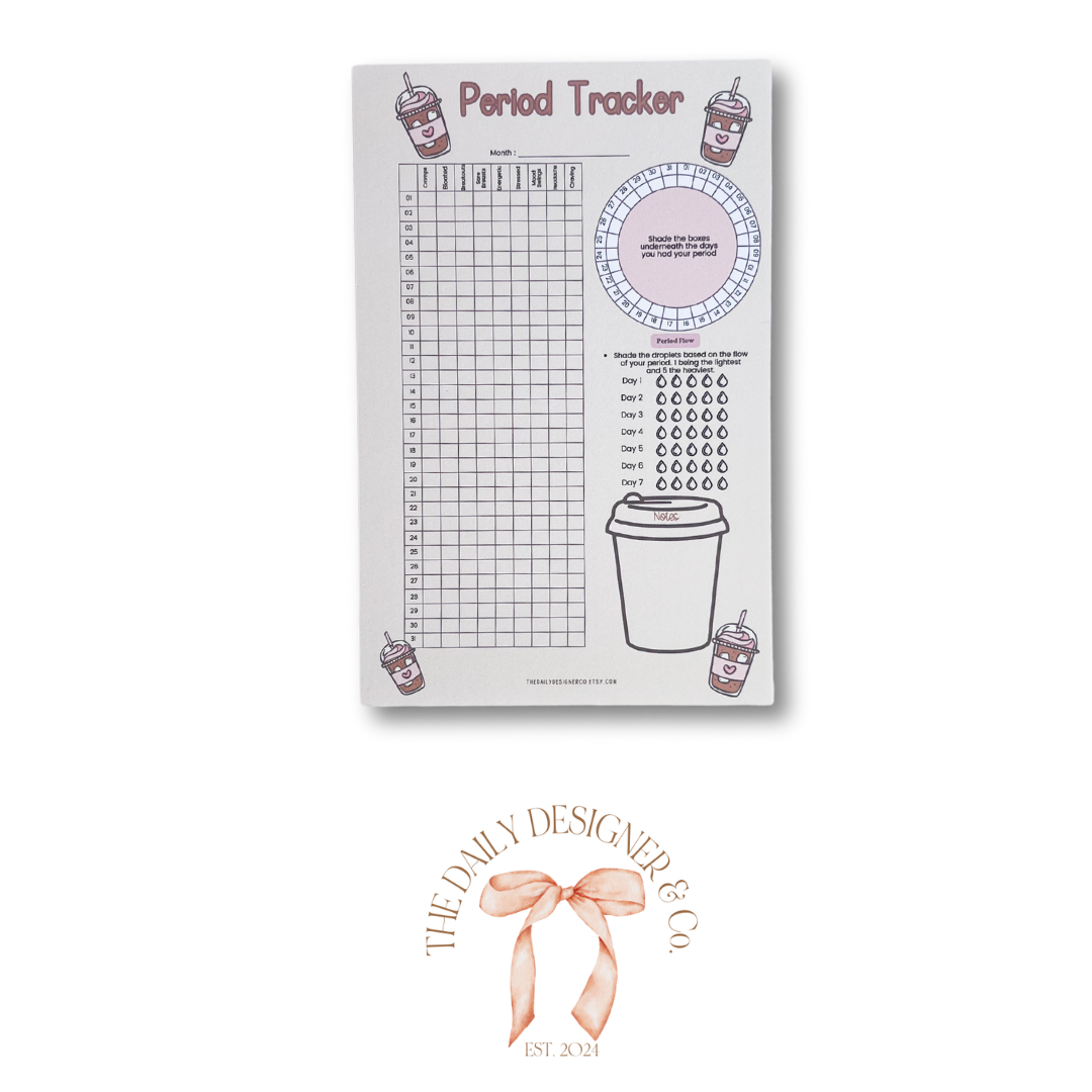 Period Tracker Tracker Pages | 12 month Bundle A5 Inserts